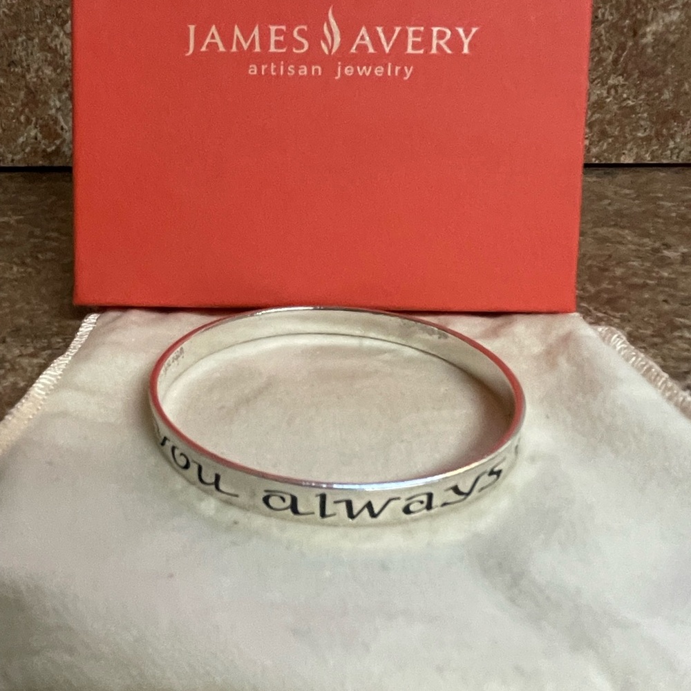 James Avery Retired Bangle ; “And lo, I Am With you Always “